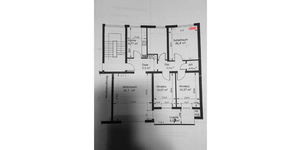 Etagenwohnung Dinslaken Hiesfeld - 4.5 Zimmer, 93 m&sup2;, 230.000&euro; | Angebot:26754388