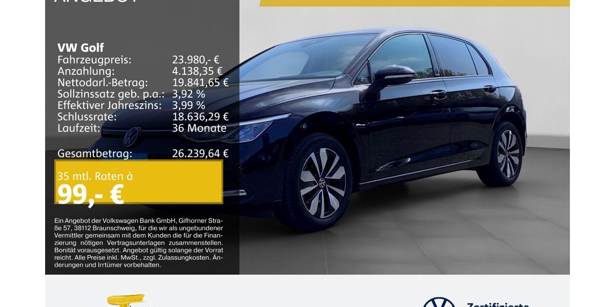 VW Golf 32.352 km 22.980 &euro; Herne 44653