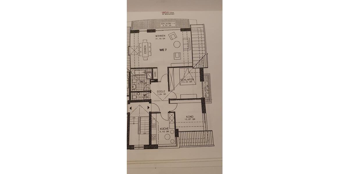 Dachgeschoßwohnung Dinslaken Hiesfeld - 3.5 Zimmer, 89 m&sup2;, 1.135&euro; | Angebot:26664027