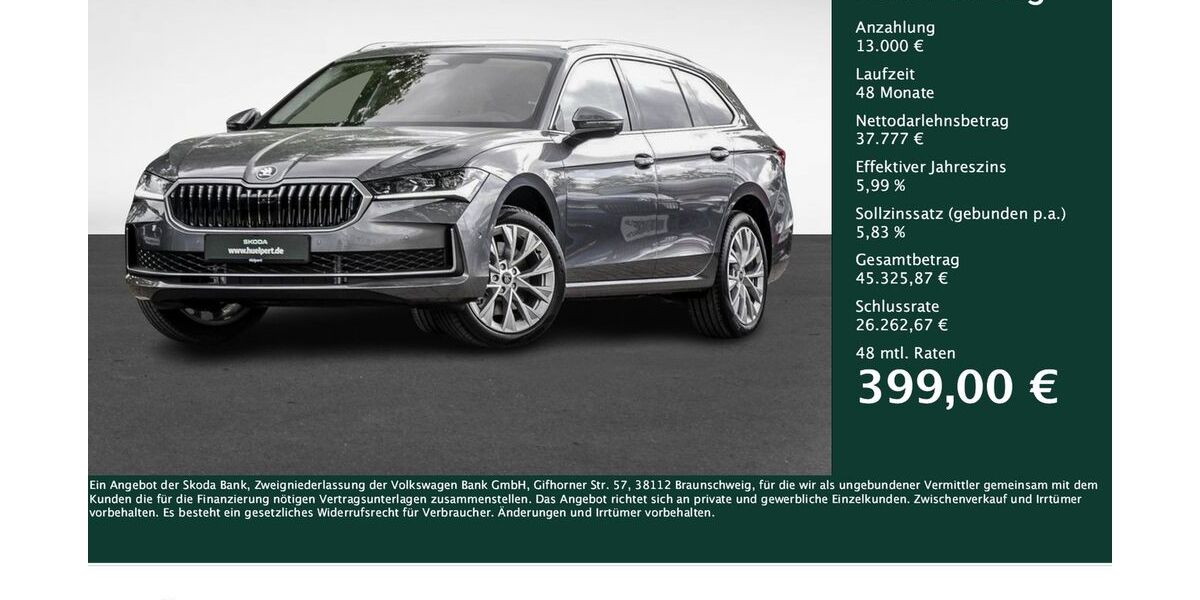 Skoda Superb 20.600 km 50.525 &euro; Dortmund 44269