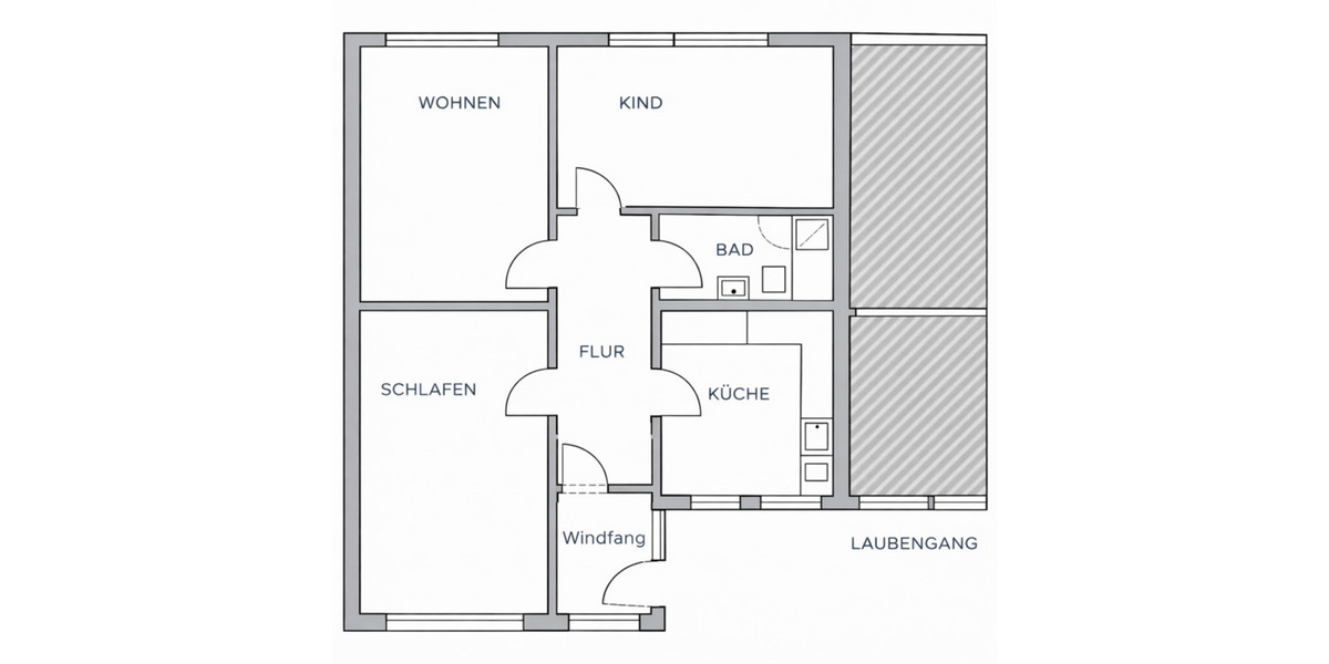 Etagenwohnung Gladbeck - 3.5 Zimmer, 82 m&sup2;, 740&euro; | Angebot:25809241