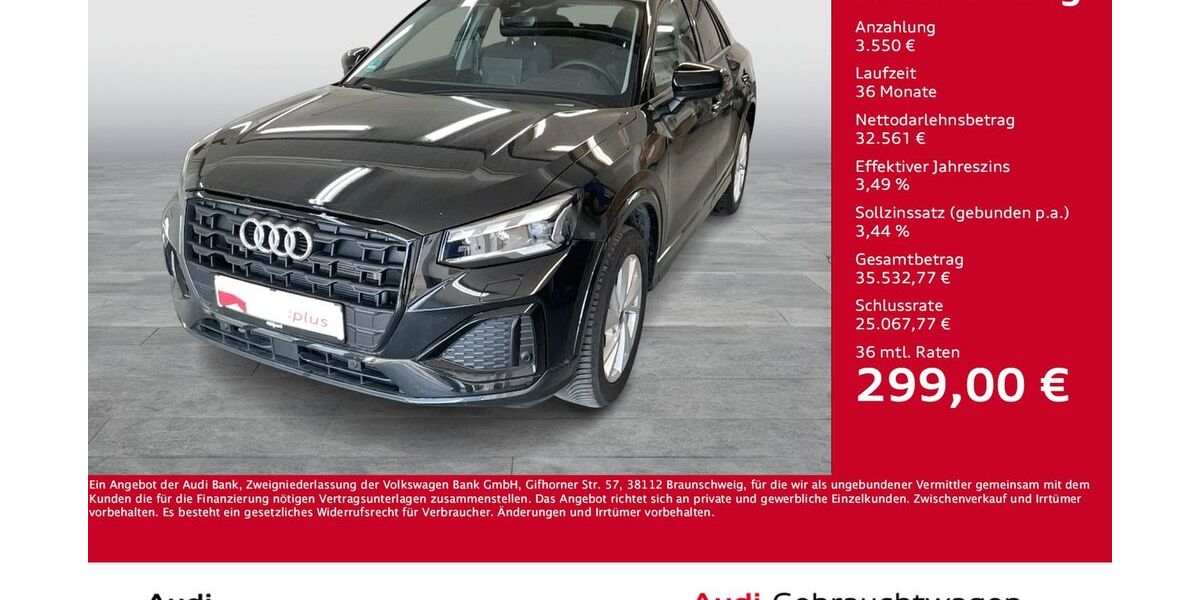 Audi Q2 10.367 km 33.877 &euro; Dortmund 44143