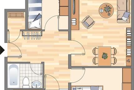 Wohnung Dortmund Hörde - 3 Zimmer, 73 m&sup2;, 386&euro; | Angebot:26588022