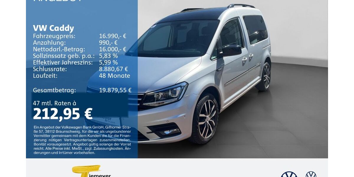VW Caddy 169.032 km 16.990 &euro; Gelsenkirchen 45888