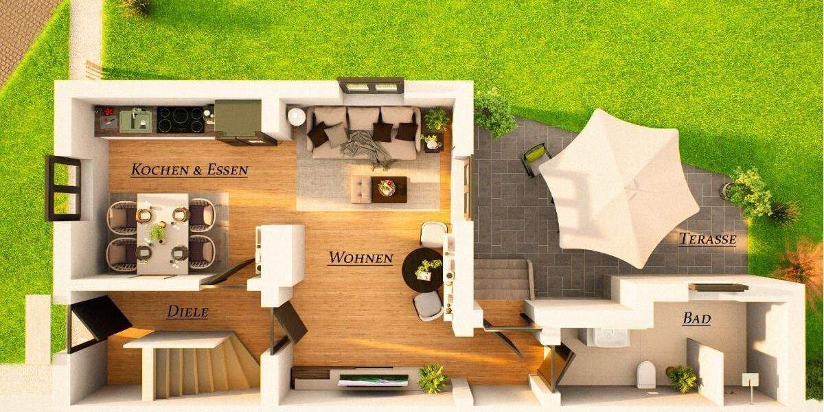 Reihenendhaus Bottrop Eigen - 3 Zimmer, 78 m&sup2;, 209.000&euro; | Angebot:25769760