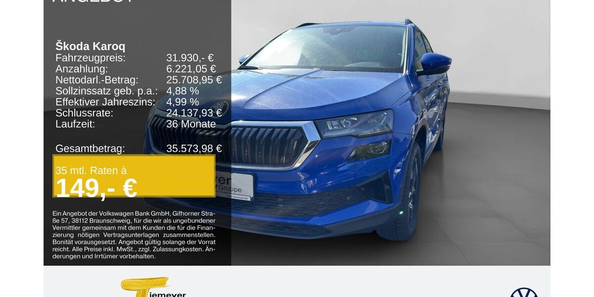 Skoda Karoq 7.610 km 30.930 &euro; Oberhausen 46047