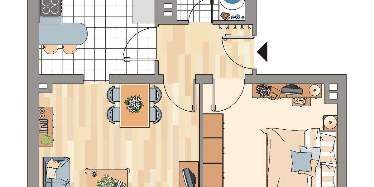 Etagenwohnung Essen Frohnhausen - 2 Zimmer, 51 m&sup2;, 499&euro; | Angebot:26098390