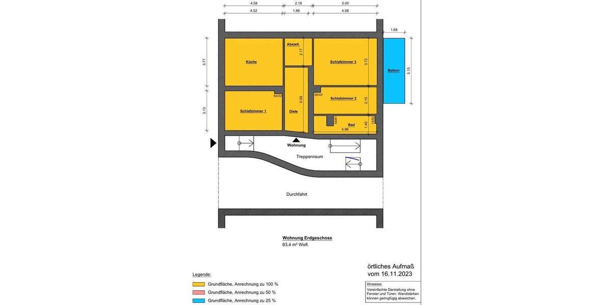 Etagenwohnung Herne - 3 Zimmer, 83 m&sup2;, 135.000&euro; | Angebot:25819234