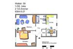 Etagenwohnung Gelsenkirchen Gelsenkirchen-Mitte - 2.5 Zimmer, 63 m&sup2;, 262&euro; | Angebot:25770284