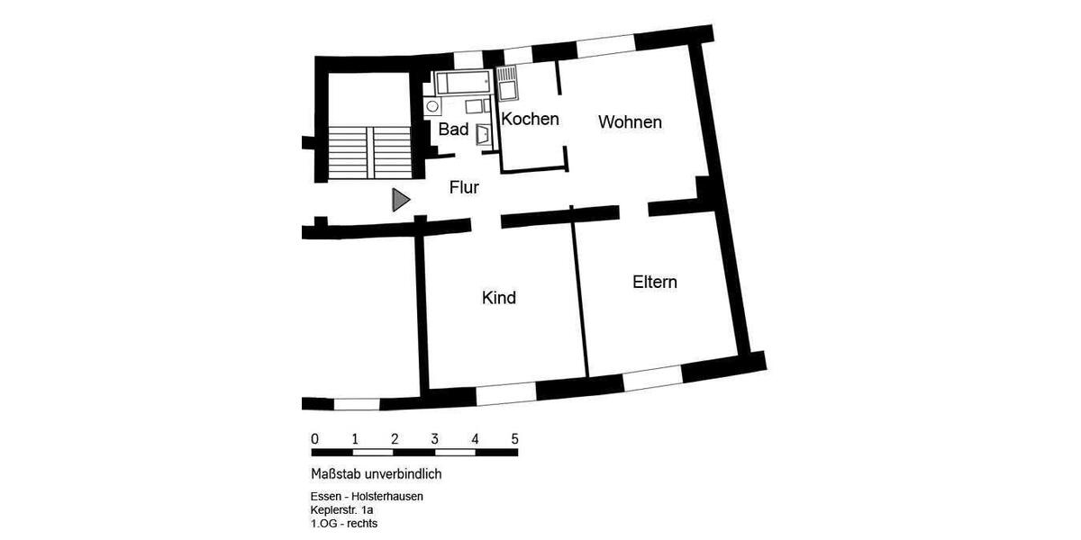Etagenwohnung Essen Stadtbezirk III - 3 Zimmer, 71 m&sup2;, 699&euro; | Angebot:25375730