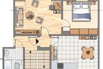 Dachgeschoßwohnung Wetter (Ruhr) - 2 Zimmer, 44 m&sup2;, 379&euro; | Angebot:25310047