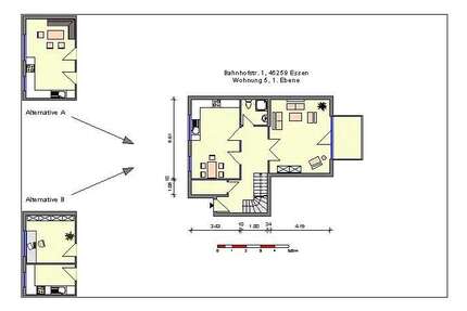 Wohnung Essen Heisingen - 3.5 Zimmer, 99 m&sup2;, 1.337&euro; | Angebot:26092004