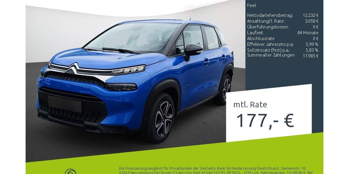 Citroen C3 Aircross 30.179 km 14.974 &euro; Dülmen 48249