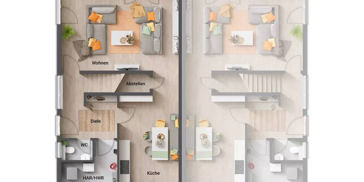 Doppelhaushälfte Recklinghausen Ost - 5 Zimmer, 136 m&sup2;, 298.890&euro; | Angebot:25674150