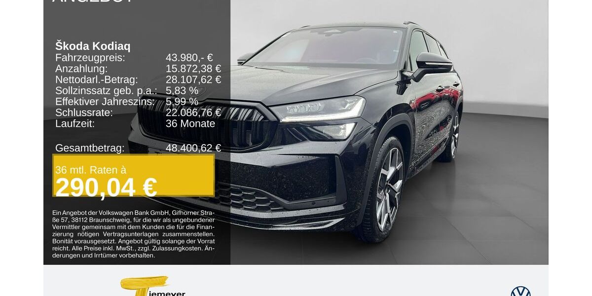 Skoda Kodiaq 9.490 km 41.980 &euro; Recklinghausen 45663