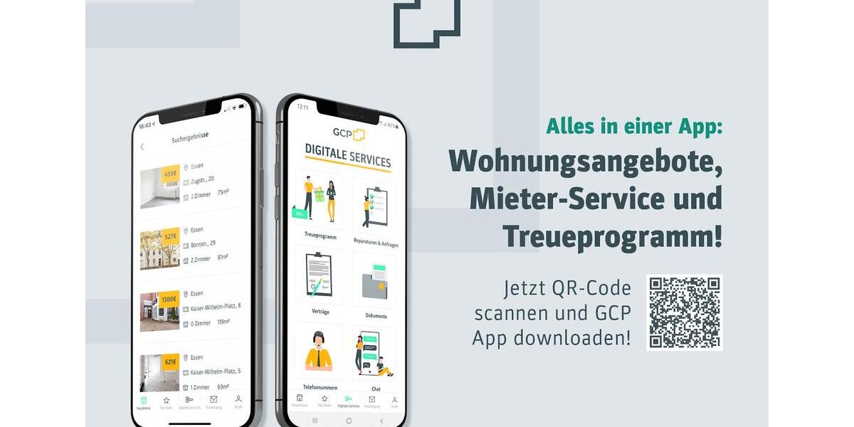 Etagenwohnung Gelsenkirchen Gelsenkirchen-Mitte - 1 Zimmer, 45 m&sup2;, 326&euro; | Angebot:26588026