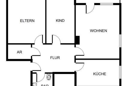 Wohnung Gelsenkirchen Hassel - 3 Zimmer, 72 m&sup2;, 479&euro; | Angebot:26238822