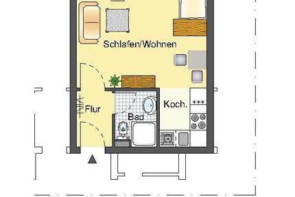 Wohnung Dorsten - 1 Zimmer, 31 m&sup2;, 299&euro; | Angebot:25988826
