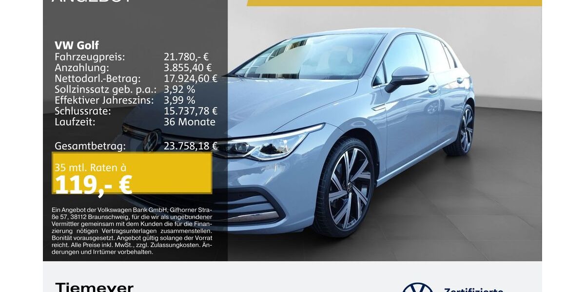 VW Golf 22.922 km 21.780 &euro; Bochum 44892