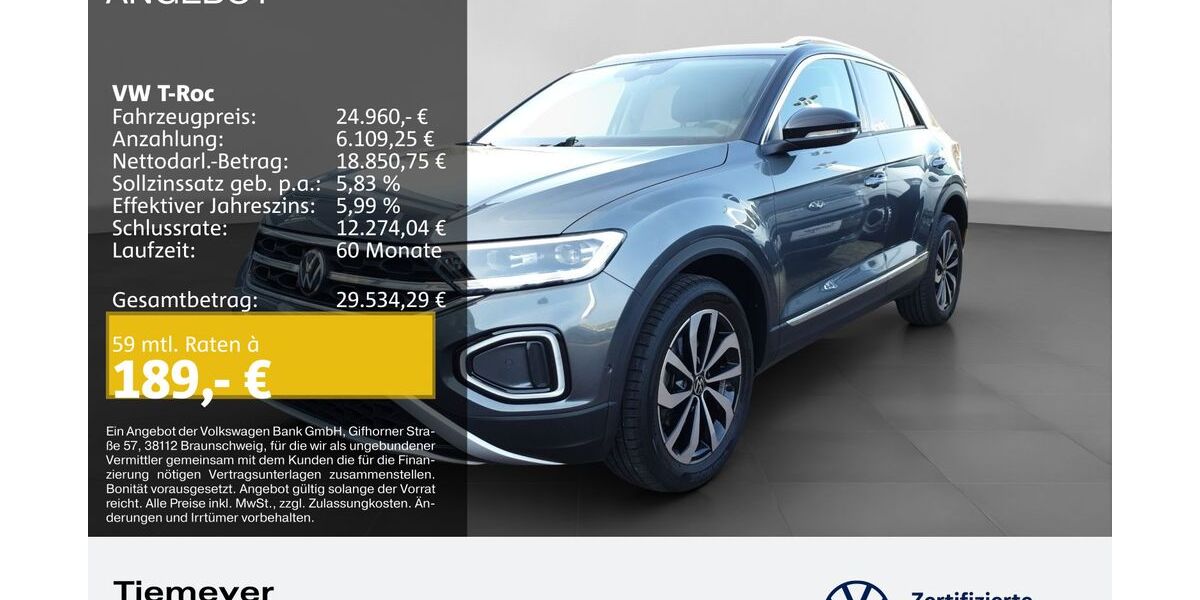 VW T-Roc 30.840 km 24.680 &euro; Bochum 44892