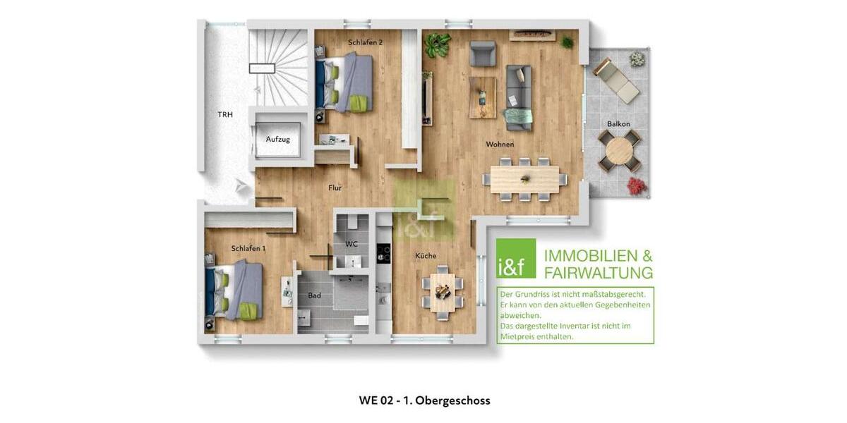 Etagenwohnung Dortmund Hombruch - 3 Zimmer, 97 m&sup2;, 1.511&euro; | Angebot:23842580
