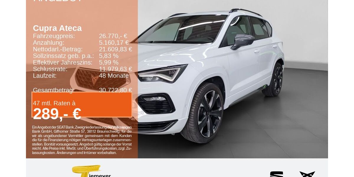 Cupra Ateca 82.139 km 26.390 &euro; Bochum 44809