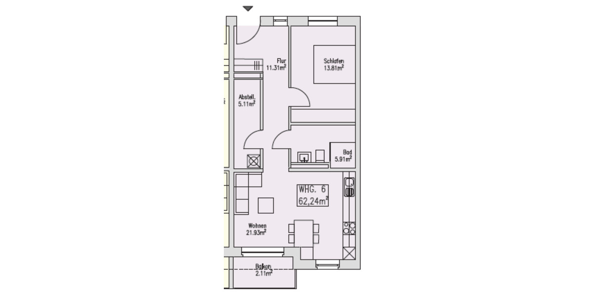 Etagenwohnung Heiden - 2 Zimmer, 62 m&sup2;, 871&euro; | Angebot:23726778