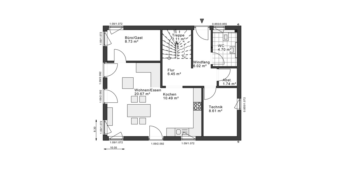 Einfamilienhaus Essen Stadtbezirk VII - 4 Zimmer, 140 m&sup2;, 1.846&euro; | Angebot:24330048