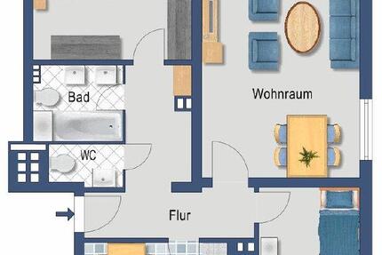 Wohnung Hünxe - 3 Zimmer, 72 m&sup2;, 600&euro; | Angebot:26614527