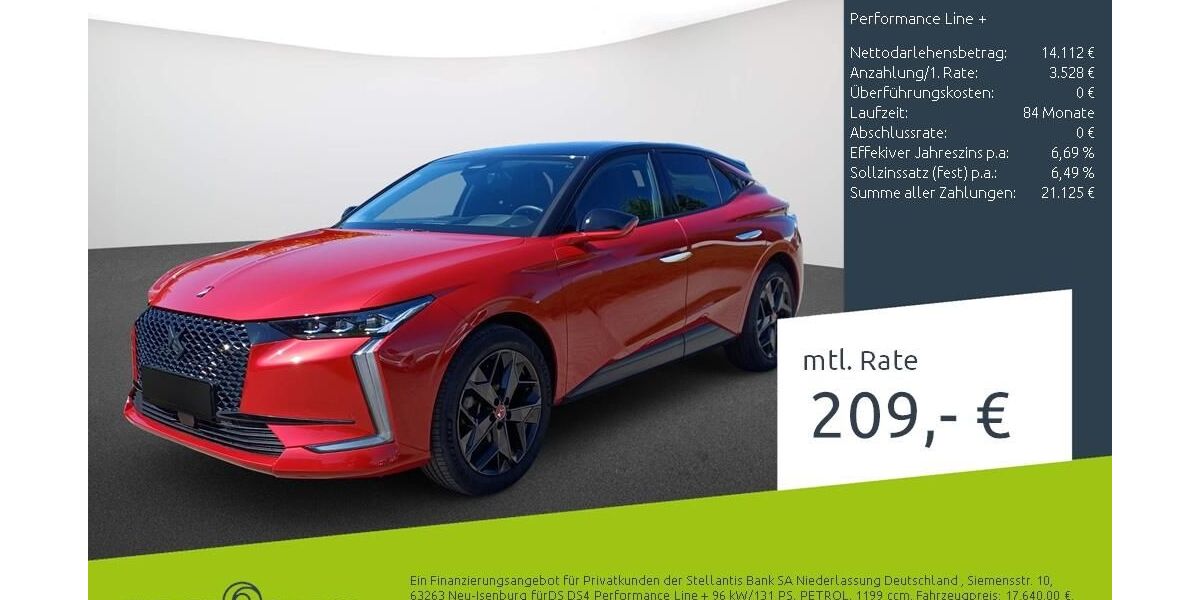 DS Automobiles DS4 11.306 km 17.222 &euro; Dülmen 48249