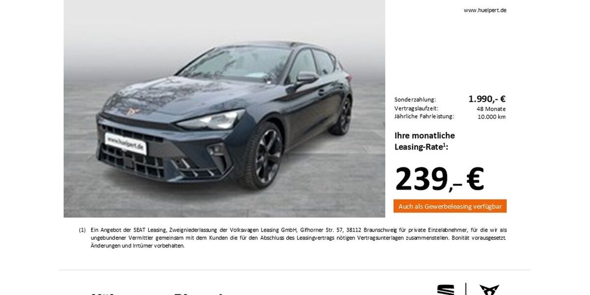 Cupra Leon 7.577 km 29.491 &euro; Dortmund 44269