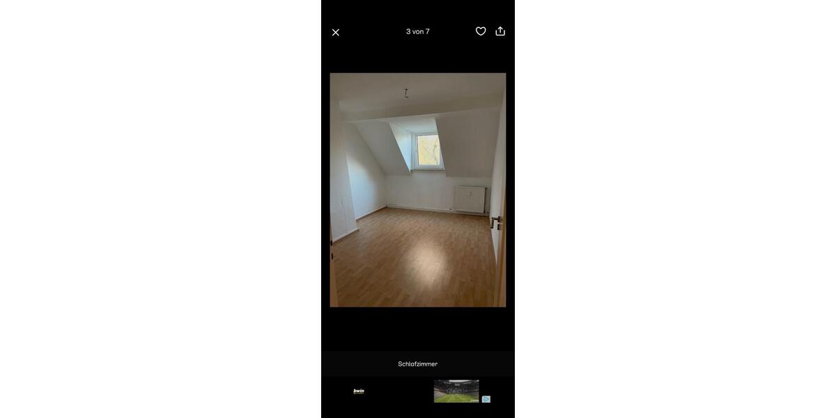 Dachgeschoßwohnung Gelsenkirchen Gelsenkirchen-Mitte - 2 Zimmer, 52 m&sup2;, 390&euro; | Angebot:26611665