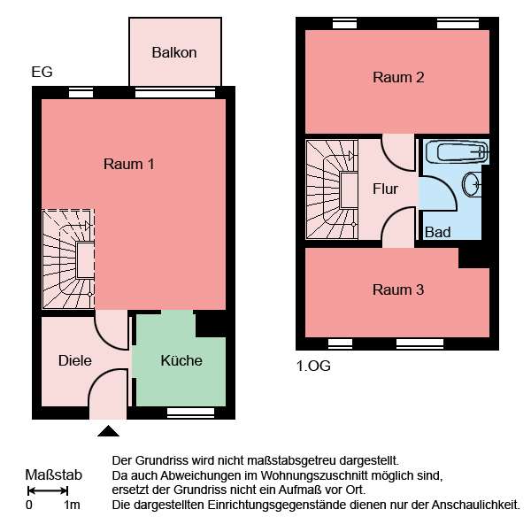 Etagenwohnung Herne Röhlinghausen - 3 Zimmer, 73 m&sup2;, 350&euro; | Angebot:26098217