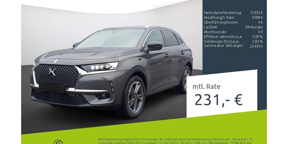 DS Automobiles DS7 (Crossback) 60.537 km 19.670 &euro; Dortmund 44263