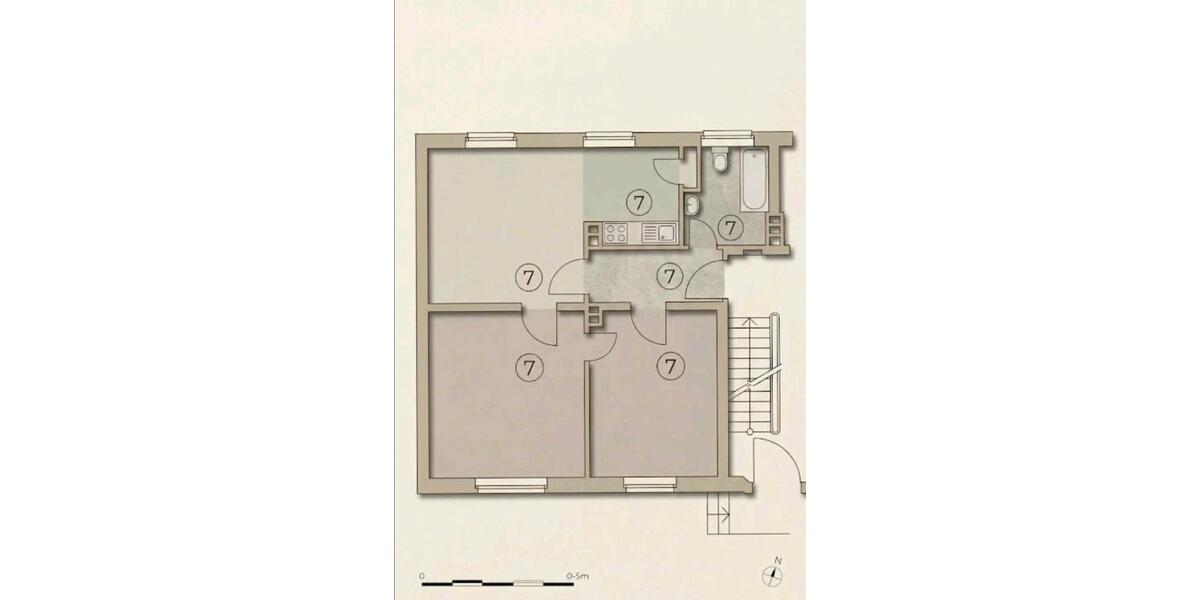 Erdgeschoßwohnung Herne Sodingen - 3.5 Zimmer, 57 m&sup2;, 440&euro; | Angebot:27626926
