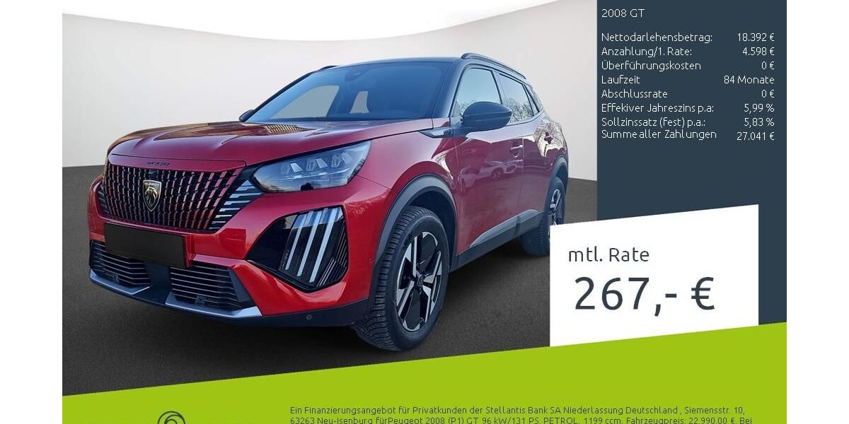 Peugeot 2008 41.178 km 22.899 &euro; Dülmen 48249