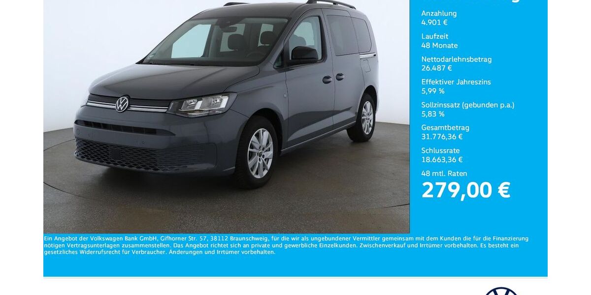 VW Caddy 7.596 km 31.388 &euro; Dortmund 44379