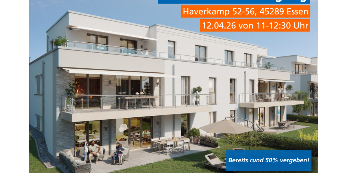 Etagenwohnung Essen Stadtbezirk VIII - 3 Zimmer, 96 m&sup2;, 460.000&euro; | Angebot:25458246