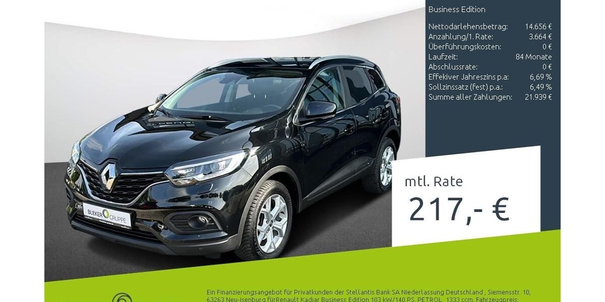 Renault Kadjar 29.587 km 16.440 &euro; Dülmen 48249