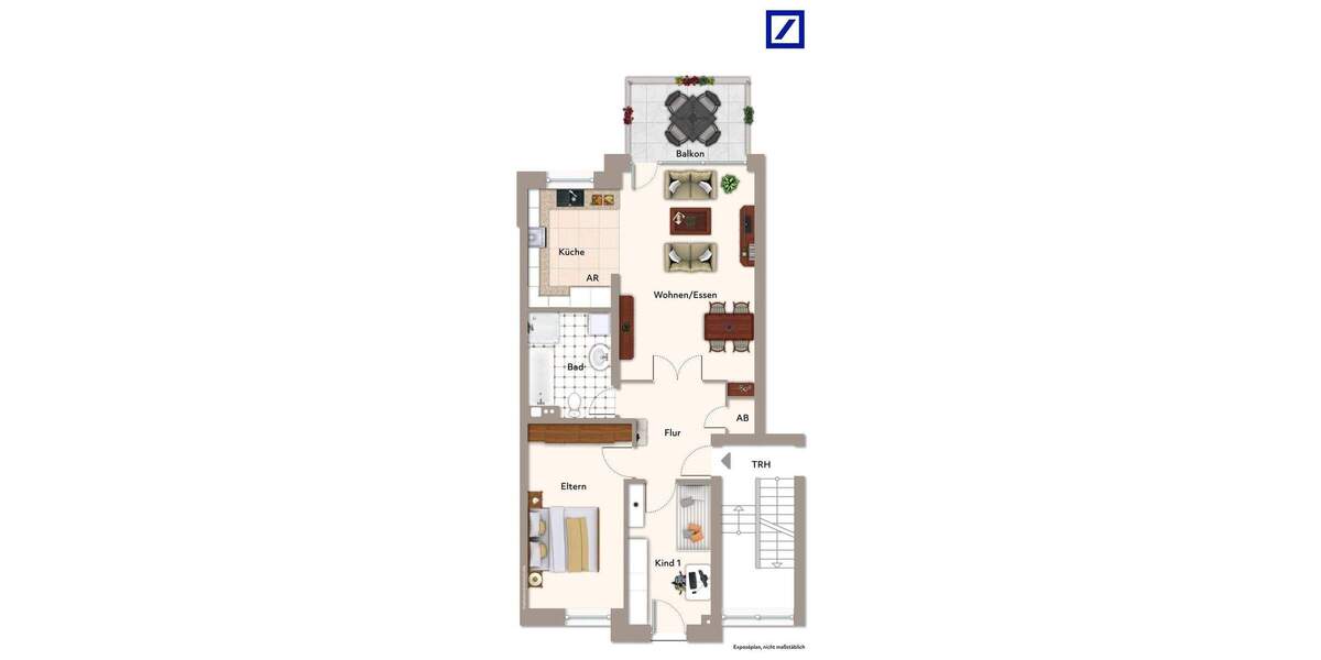 Etagenwohnung Bottrop Kirchhellen Mitte - 3 Zimmer, 79 m&sup2;, 230.000&euro; | Angebot:25779622