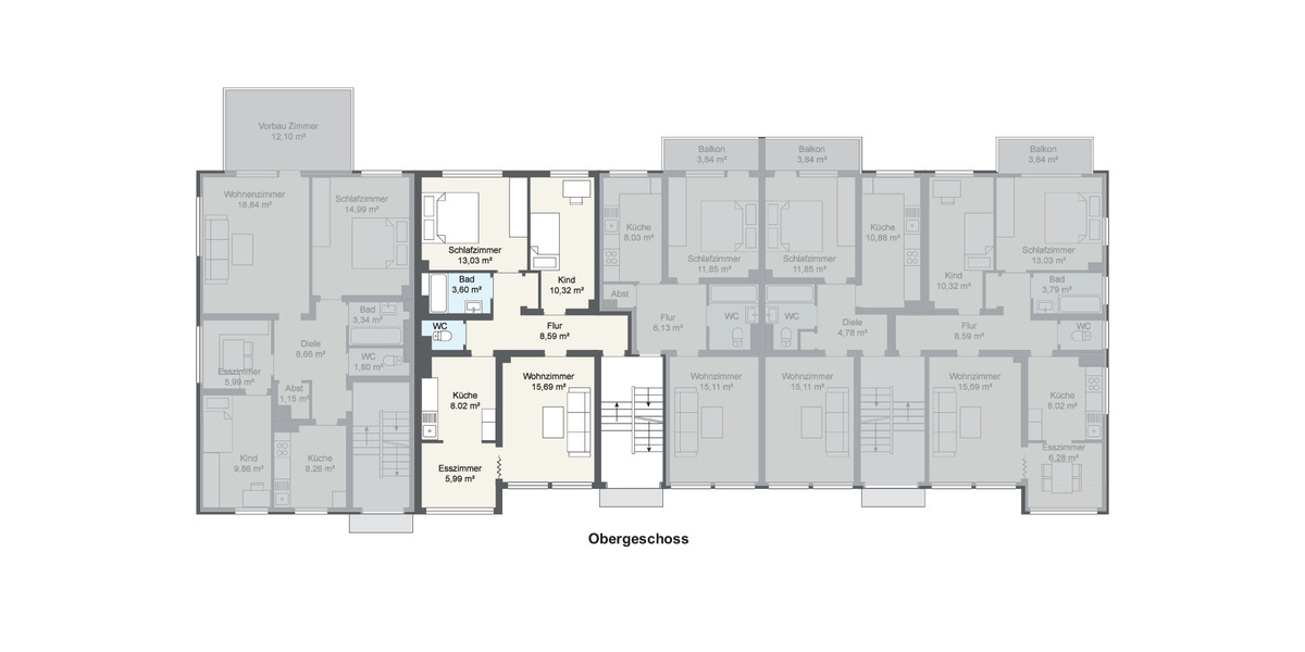 Etagenwohnung Herten - 3 Zimmer, 66 m&sup2;, 540&euro; | Angebot:26635109