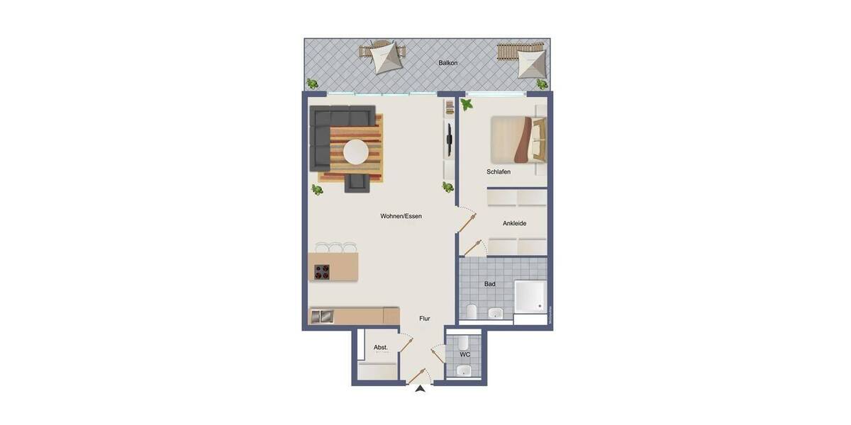Etagenwohnung Herten Westerholt - 2 Zimmer, 83 m&sup2;, 995&euro; | Angebot:26786995