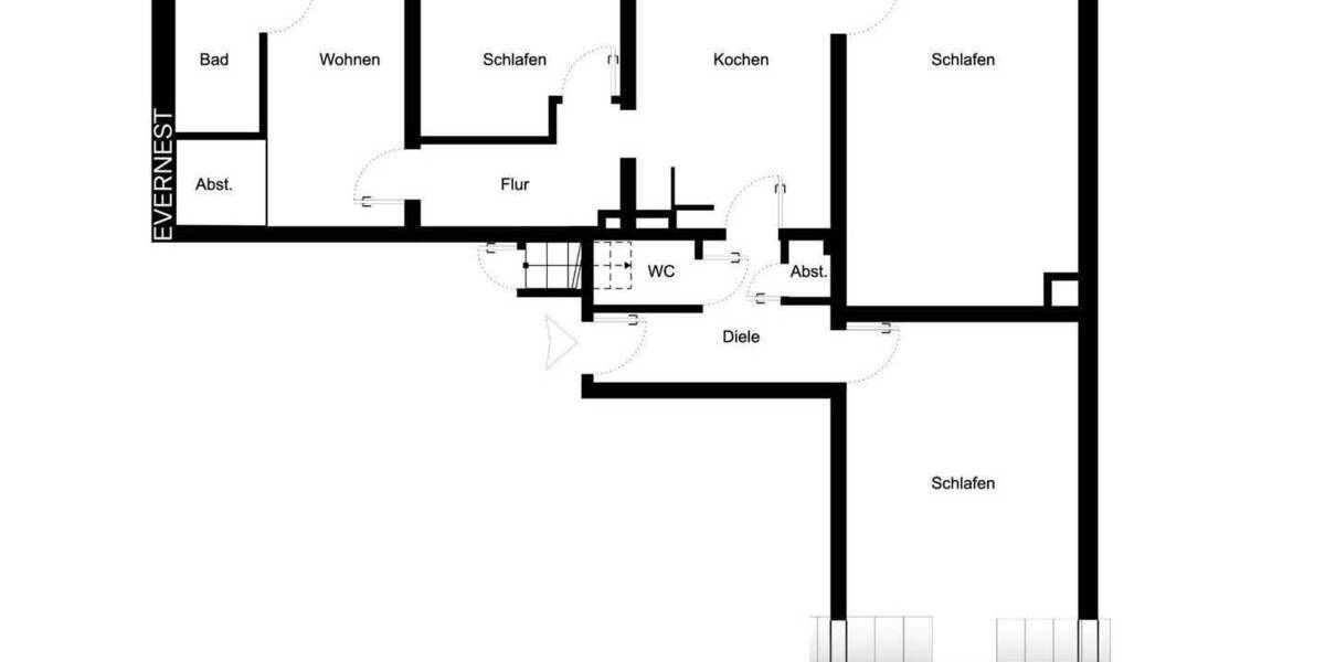 Etagenwohnung Dortmund Lütgendortmund - 4 Zimmer, 84 m&sup2;, 199.000&euro; | Angebot:25738427
