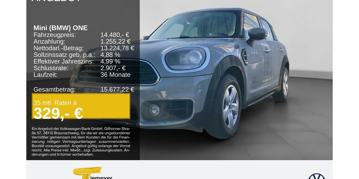 Mini One Countryman 63.021 km 14.480 &euro; Bochum 44892