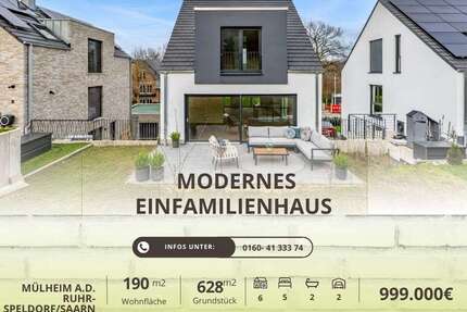 Haus Mülheim an der Ruhr Broich - 6 Zimmer, 190 m&sup2;, 999.999&euro; | Angebot:26190283