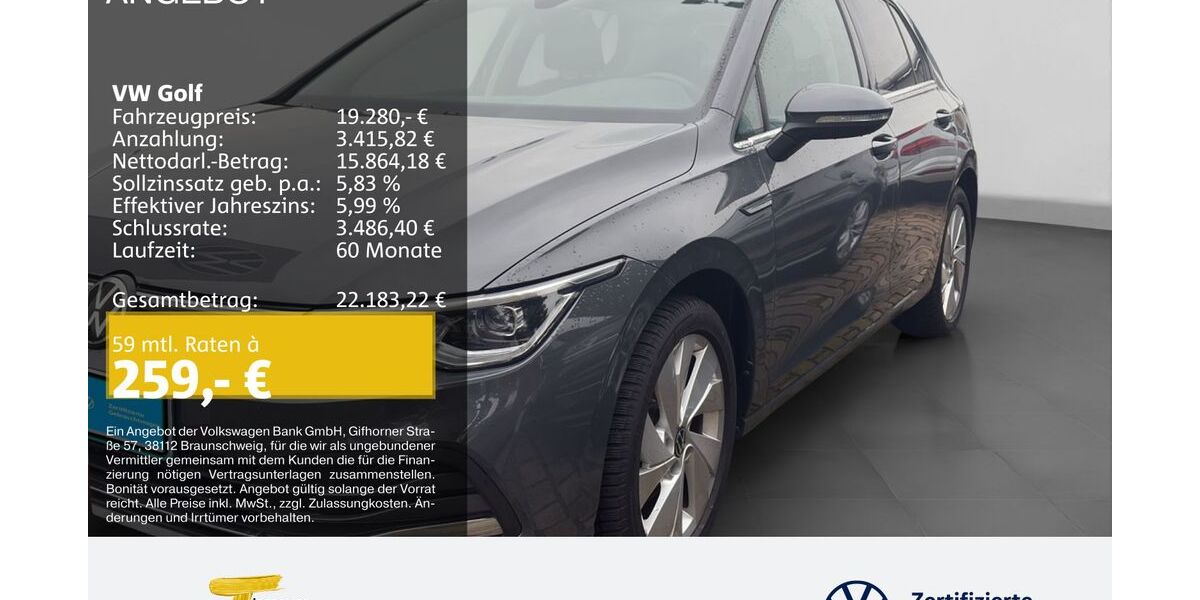 VW Golf 42.213 km 18.980 &euro; Oberhausen 46047