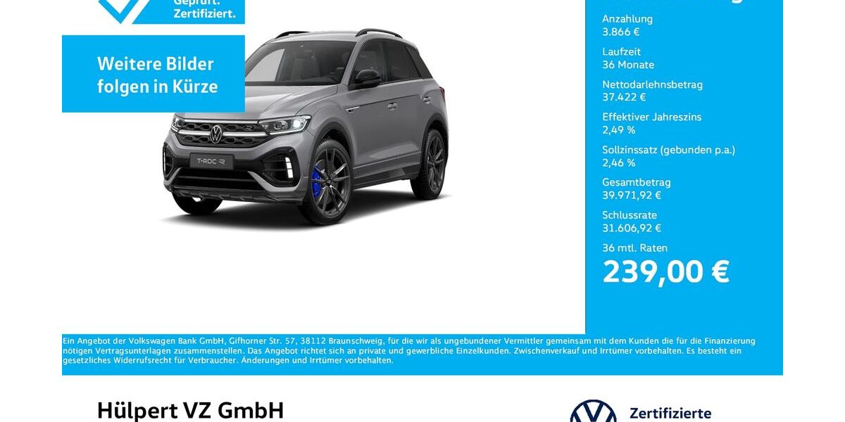 VW T-Roc 18.451 km 39.888 &euro; Dortmund 44379