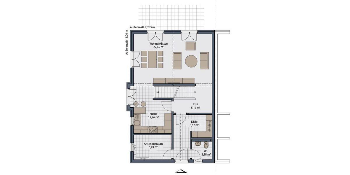 Doppelhaushälfte Essen Stadtbezirk IV - 6 Zimmer, 170 m&sup2;, 2.250&euro; | Angebot:26665367