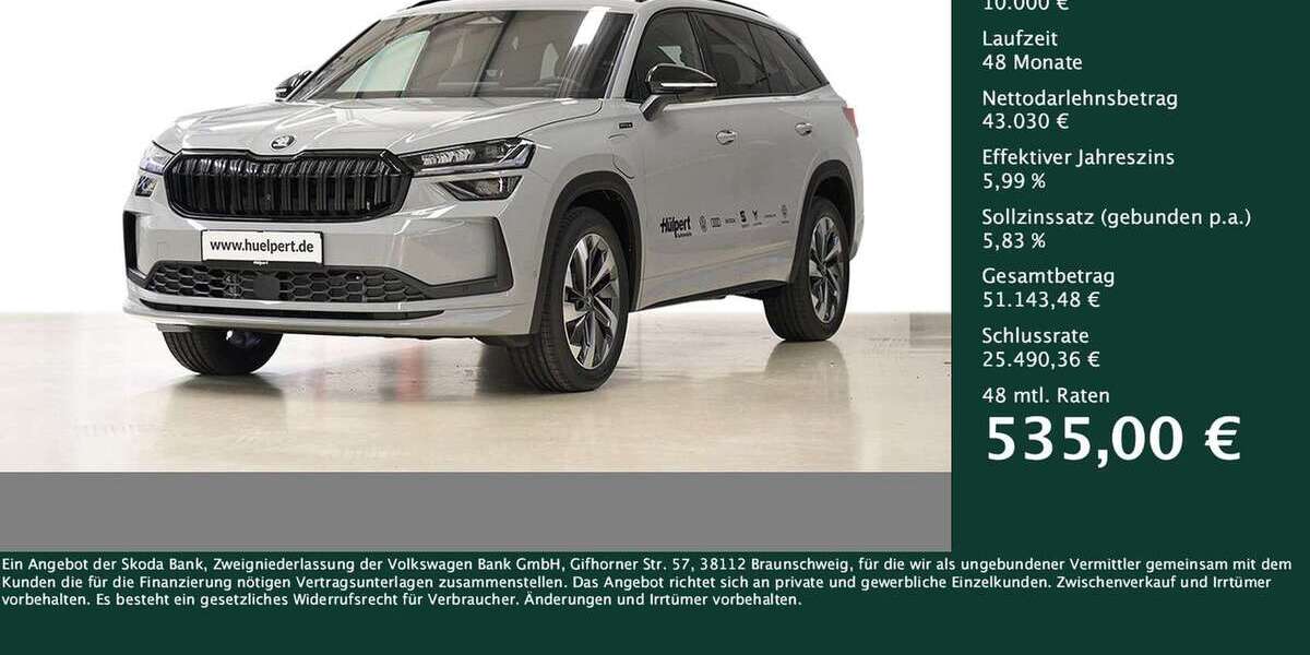 Skoda Kodiaq 1.565 km 51.795 &euro; Dortmund 44269