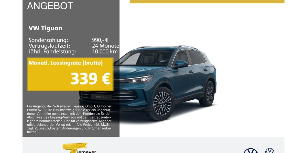 VW Tiguan 13.181 km 45.690 &euro; Marl 45770